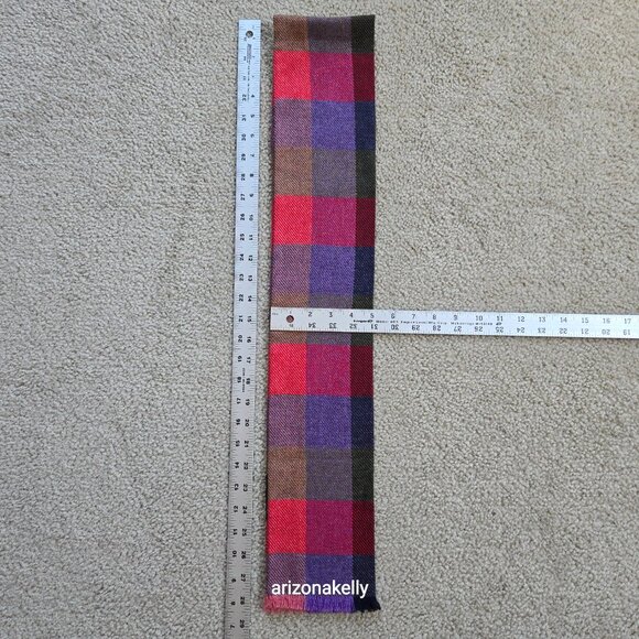 NWOT Wool Irish Donegal Tweed Triona Colorful Skinny Scarf - Picture 7 of 9